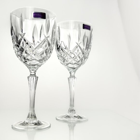 Mikasa Waterford Crystal Goblets | Wine Glasses | Beautiful Glassware for Two - Picture 2 of 8